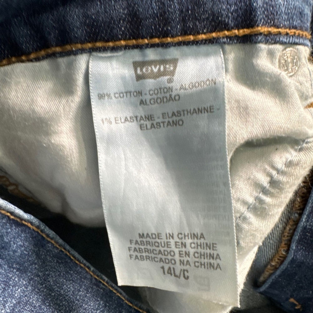 Levi's 505 Straight Leg Jeans Womens 14 Curvy Medium Wash Normcore Capsule Denim - Picture 6 of 13